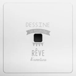 Ensemble Table + 2 Tabourets Enfant Blanc Gris Dream Atmosphera -Décoration De Meubles ensemble table tabourets enfant blanc gris dream atmosphera 5