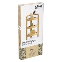 Étagère Angle 3 Niveaux En Bambou Petit Modèle -Décoration De Meubles etagere angle 3 niveaux en bambou petit modele 2