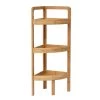 Etagère D'angle 3 Niveaux En Bambou -Décoration De Meubles etagere d angle 3 niveaux en bambou