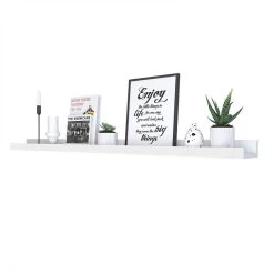 Etagère Murale 115 Cm Blanche -Décoration De Meubles etagere murale 115 cm blanche 3