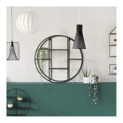 Etagère Murale Ronde Torof D78 Atmosphera -Décoration De Meubles etagere murale ronde torof atmosphera 4