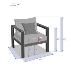 Fauteuil De Jardin Evasion Graphite Hespéride -Décoration De Meubles fauteuil de jardin evasion graphite hesperide 1 2