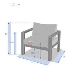 Fauteuil De Jardin Jauca Noisette / Gris Boisé Hespéride -Décoration De Meubles fauteuil de jardin jauca noisette gris boise hesperide 2