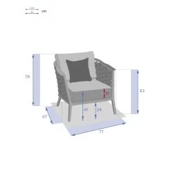 Fauteuil De Salon Extérieur 1 Place Embruns Hespéride -Décoration De Meubles fauteuil de salon exterieur 1 place embruns hesperide 3