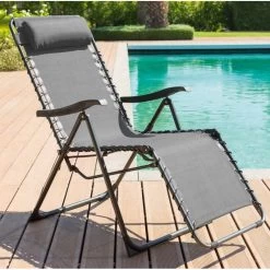 Fauteuil Détente D'extérieur Hespéride Silos Gris Anthracite -Décoration De Meubles fauteuil detente d exterieur hesperide silos gris anthracite 1