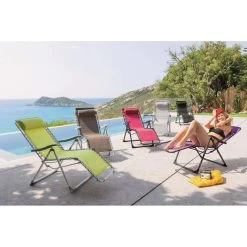 Fauteuil Détente D'extérieur Hespéride Silos Gris Galet -Décoration De Meubles fauteuil detente d exterieur hesperide silos gris galet 5