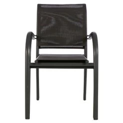 Fauteuil Empilable Piazza Hespéride Anthracite/graphite -Décoration De Meubles fauteuil empilable piazza hesperide anthracite graphite 1 4
