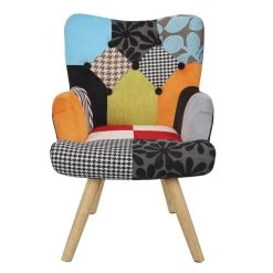 Fauteuil Enfant H67 Cm Patchwork Helsinki -Décoration De Meubles fauteuil enfant h67 cm patchwork helsinki 5