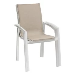 Fauteuil Extérieur Axant Lin/blanc Hespéride -Décoration De Meubles fauteuil exterieur axant linblanc hesperide 2