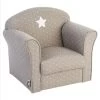 ATMOSPHERA Fauteuil Pour Enfant Taupe Décor étoiles -Décoration De Meubles fauteuil pour enfant taupe decor etoiles