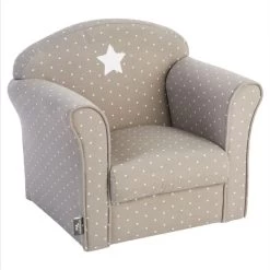 ATMOSPHERA Fauteuil Pour Enfant Taupe Décor étoiles