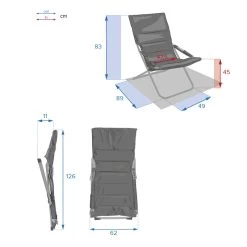 Fauteuil Relax Milos Ardoise Hespéride -Décoration De Meubles fauteuil relax milos ardoise hesperide 1 3