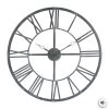 Horloge Chiffres Romains Vintage 70 Cm Gris Atmosphera -Décoration De Meubles horloge chiffres romains vintage 70 cm gris