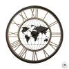 Horloge Métal D67 Monde Atmosphera -Décoration De Meubles horloge metal d67 monde atmosphera