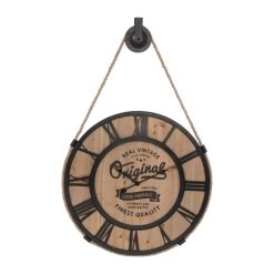 Horloge Métal Et Bois Pouli D58 Atmosphera