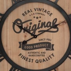 Horloge Métal Et Bois Pouli D58 Atmosphera -Décoration De Meubles horloge metal et bois pouli d58 atmosphera 3