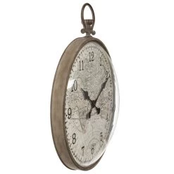 Horloge Métal Vitre Bombée D55 Cm Atmosphera -Décoration De Meubles horloge metal vitre bombee diam 55 cm atmosphera 1