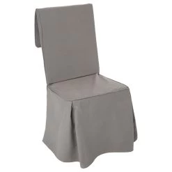 Housse De Chaise Coton Gris Atmosphera
