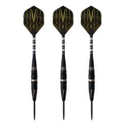 Jeu De 3 Fléchettes Pro Pointe Acier 24g Fire Or