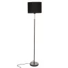 Lampadaire Droit Jule Noir Et Doré Atmosphera -Décoration De Meubles lampadaire droit jule noir et dore atmosphera