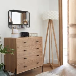 Lampadaire Trépied Moki Bambou Atmosphera -Décoration De Meubles lampadaire trepied moki bambou atmosphera 1