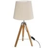 Lampe à Poser Bambou Trépied Runo Atmosphera -Décoration De Meubles lampe a poser bambou trepied runo atmosphera