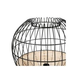 Lampe à Poser Calypso Boule Rotin Et Métal Ostaria -Décoration De Meubles lampe a poser calypso boule rotin et metal ostaria 2