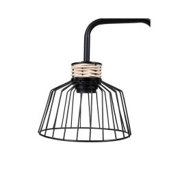 Lampe à Poser Filaire Métal Et Rotin Lady Ostaria -Décoration De Meubles lampe a poser filaire metal et rotin lady ostaria 2