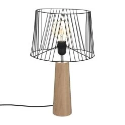 Lampe En Bois Et Métal H46 Joe Atmosphera
