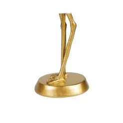 Lampe En Résine Dorée Domingo Flamant Rose Ostaria -Décoration De Meubles lampe en resine doree domingo flamant rose ostaria 1