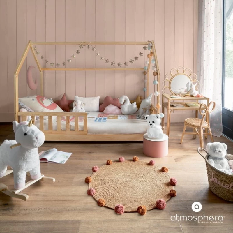 Lit Cabane 90x190 En Bois Sans Matelas Atmosphera 5 Lit Cabane 90x190 En Bois Sans Matelas Atmosphera – Image 3