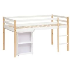 Lit Combi Bureau Enfant Pin Blanc Atmosphera -Décoration De Meubles lit combi bureau enfant pin blanc atmosphera 2