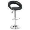 Tabouret De Bar Sasha Noir Atmosphera -Décoration De Meubles lot 2 tabourets de bar sasha noir