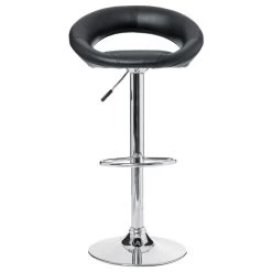 Tabouret De Bar Sasha Noir Atmosphera -Décoration De Meubles lot 2 tabourets de bar sasha noir 2