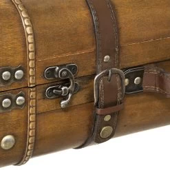 Lot De 2 Malles En Bois Atmosphera -Décoration De Meubles lot de 2 malles en bois atmosphera 3