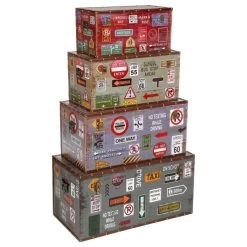 Malles Décor City Lot De 4 Atmosphera