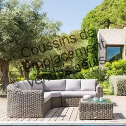 Lot De 9 Coussins Pour Salon Angle Moorea Beige Hespéride -Décoration De Meubles lot de 9 coussins pour salon angle moorea beige hesperide 1