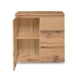 Meuble De Rangement 1 Porte 3 Tiroirs Naturel 13 Meuble De Rangement 1 Porte 3 Tiroirs Naturel -Décoration De Meubles meuble de rangement 1 porte 3 tiroirs naturel image 4