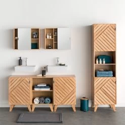 Meuble De Salle De Bain 1 Porte Bath'n Modul 5Five -Décoration De Meubles meuble de salle de bain 1 porte bath n modul 5five 1 8