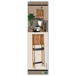 Décoration De Meubles -Décoration De Meubles meuble dessus wc acacia 2 portes 1 etagere 1