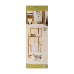 Meuble Dessus WC Bambou 2 étagères -Décoration De Meubles meuble dessus wc bambou 2 etageres 1