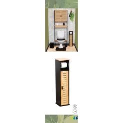 Meuble Réserve Et Dérouleur WC 1 Porte Cebu -Décoration De Meubles meuble reserve et derouleur wc 1 porte cebu 1