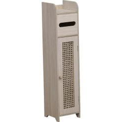 Meuble Réserve Et Dérouleur WC Cannage Naturel