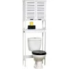 Meuble WC Miami 1 Tablette Blanc -Décoration De Meubles meuble wc 1 tablette blanc