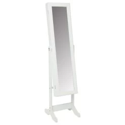 Miroir Armoire à Bijoux 145cm Blanc Atmosphera