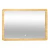 Miroir Rectangulaire 66x47 Bambou LED 5Five -Décoration De Meubles miroir rectangulaire 66x47 bambou led 5five