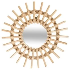 Miroirs En Rotin Soleil X3 Atmosphera -Décoration De Meubles miroirs en rotin soleil x3 atmosphera 2