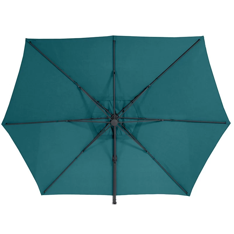 Parasol Décentré Eléa Inclinable Hexagonal Bleu Canard Hespéride 4 Parasol Décentré Eléa Inclinable Hexagonal Bleu Canard Hespéride – Image 2