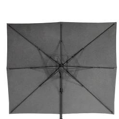 Parasol Décentré Eléa Inclinable Rectangulaire Oléfine Anthracite Hespéride -Décoration De Meubles parasol decentre elea inclinable rectangulaire olefine anthracite hesperide 1