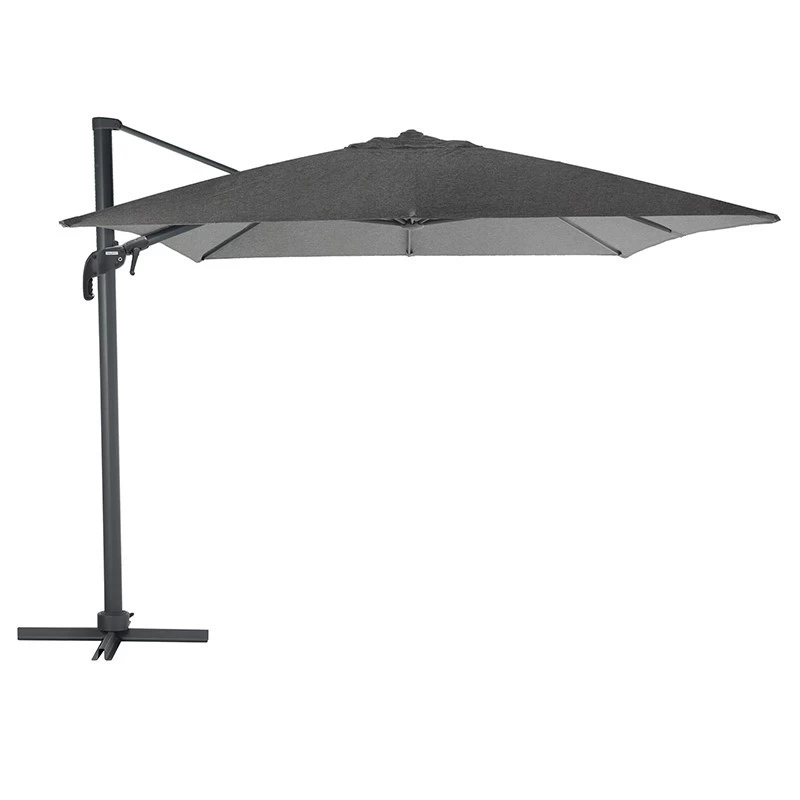 Parasol Décentré Eléa Inclinable Carré Oléfine Anthracite Hespéride 4 Parasol Décentré Eléa Inclinable Carré Oléfine Anthracite Hespéride – Image 2